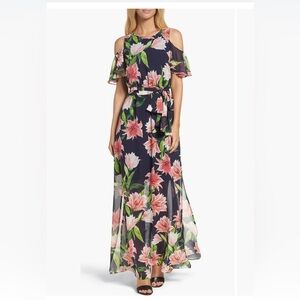Eliza J Floral Maxi Dress size 4